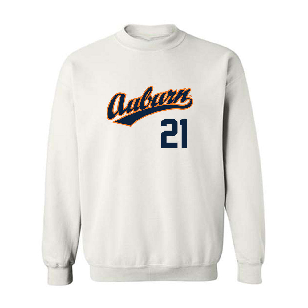 Auburn - NCAA Baseball : Andreas Alvarez - Replica Shersey Crewneck Sweatshirt-0