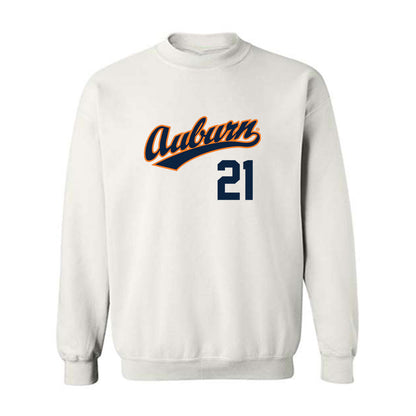 Auburn - NCAA Baseball : Andreas Alvarez - Replica Shersey Crewneck Sweatshirt-0
