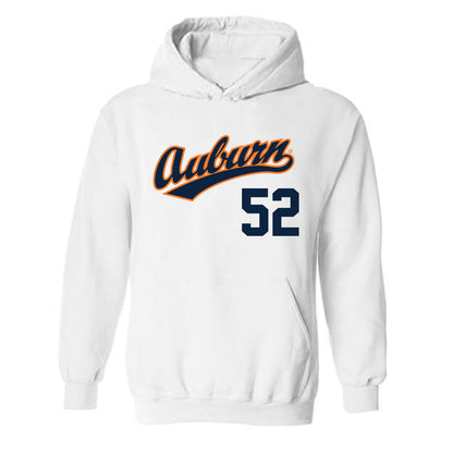 Auburn - NCAA Baseball : Tanner Waldrop - Replica Shersey Hooded Sweatshirt-0