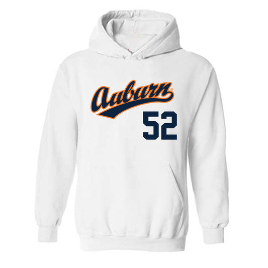 Auburn - NCAA Baseball : Tanner Waldrop - Replica Shersey Hooded Sweatshirt-0