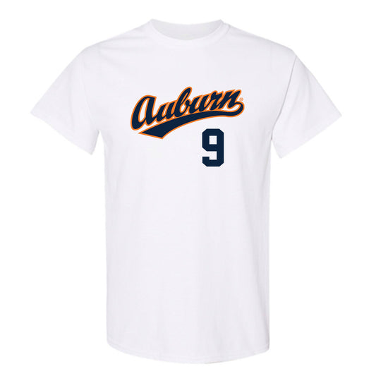 Auburn - NCAA Baseball : Jett Johnston - Replica Shersey T-Shirt-0