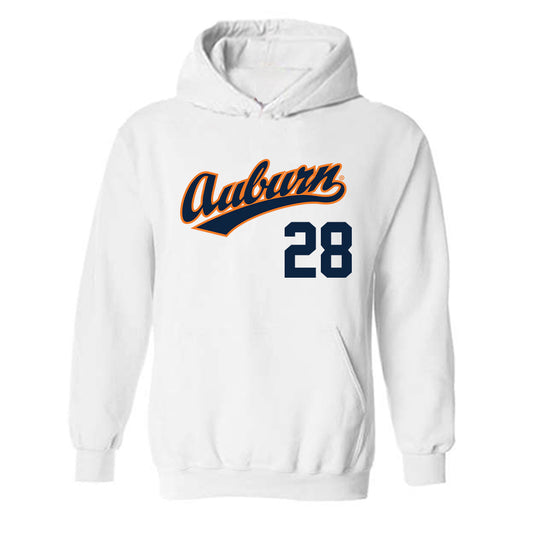 Auburn - NCAA Baseball : Ryan Hetzler - Replica Shersey Hooded Sweatshirt-0