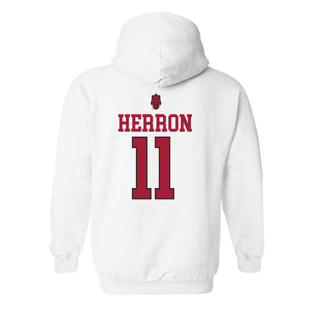 Arkansas - NCAA Softball : Robyn Herron - Classic Shersey Hooded Sweatshirt-1