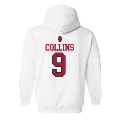 Arkansas - NCAA Football : Charleston Collins - Classic Shersey Hooded Sweatshirt-1