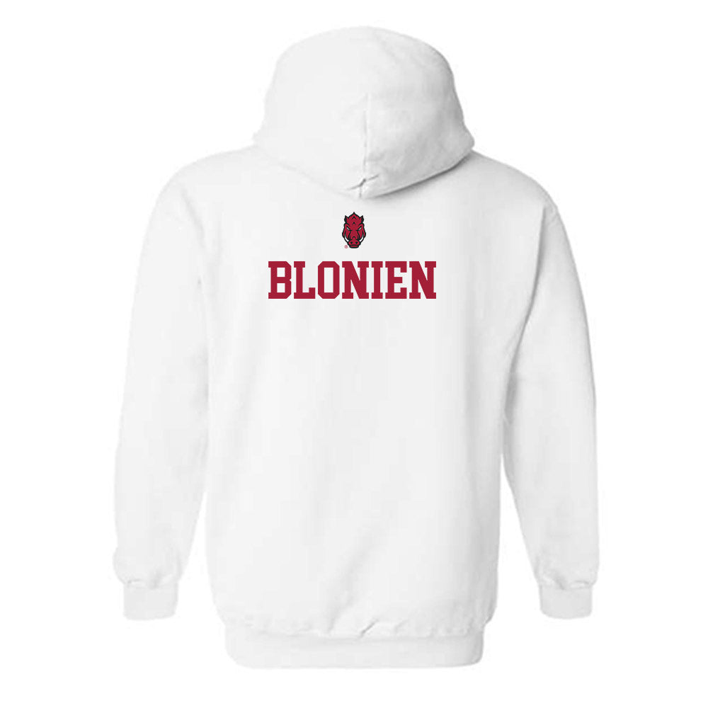 Arkansas - NCAA Women's Golf : Natalie Blonien - Classic Shersey Hooded Sweatshirt-1