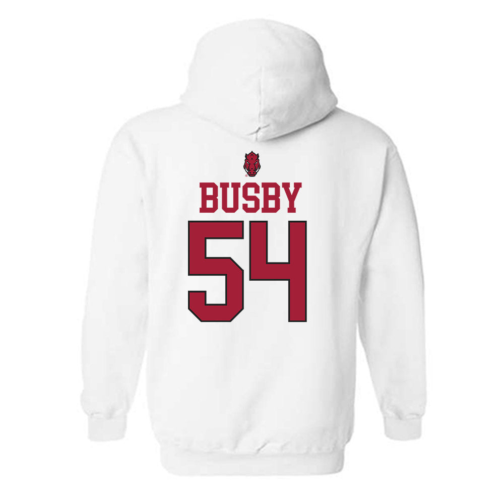 Arkansas - NCAA Baseball : Kel Busby - Classic Shersey Hooded Sweatshirt-1