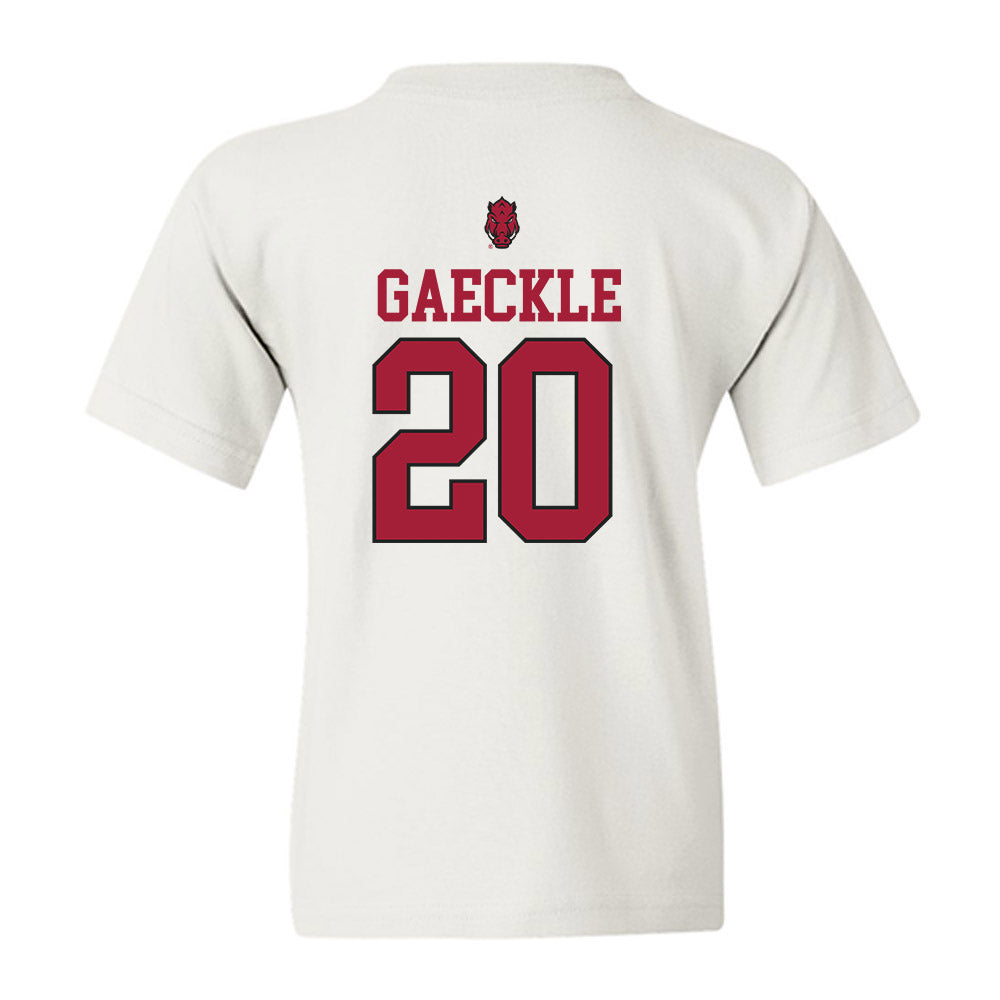 Arkansas - NCAA Baseball : Gabe Gaeckle - Classic Shersey Youth T-Shirt-1