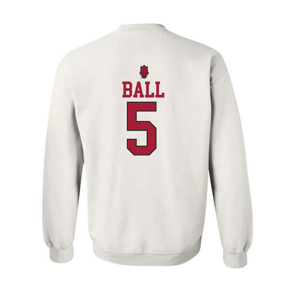 Arkansas - NCAA Football : Cameron Ball - Classic Shersey Crewneck Sweatshirt-1