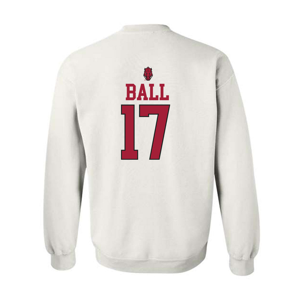 Arkansas - NCAA Women's Soccer : Kennedy Ball - Crewneck Sweatshirt Classic Shersey