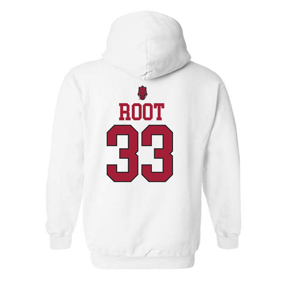 Arkansas - NCAA Baseball : Zach Root - Classic Shersey Hooded Sweatshirt-1