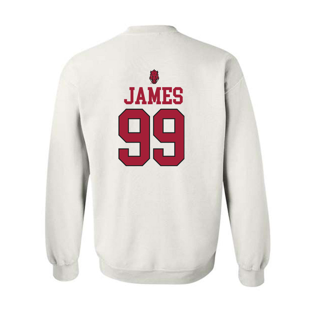 Arkansas - NCAA Football : Kaleb James - Classic Shersey Crewneck Sweatshirt-1