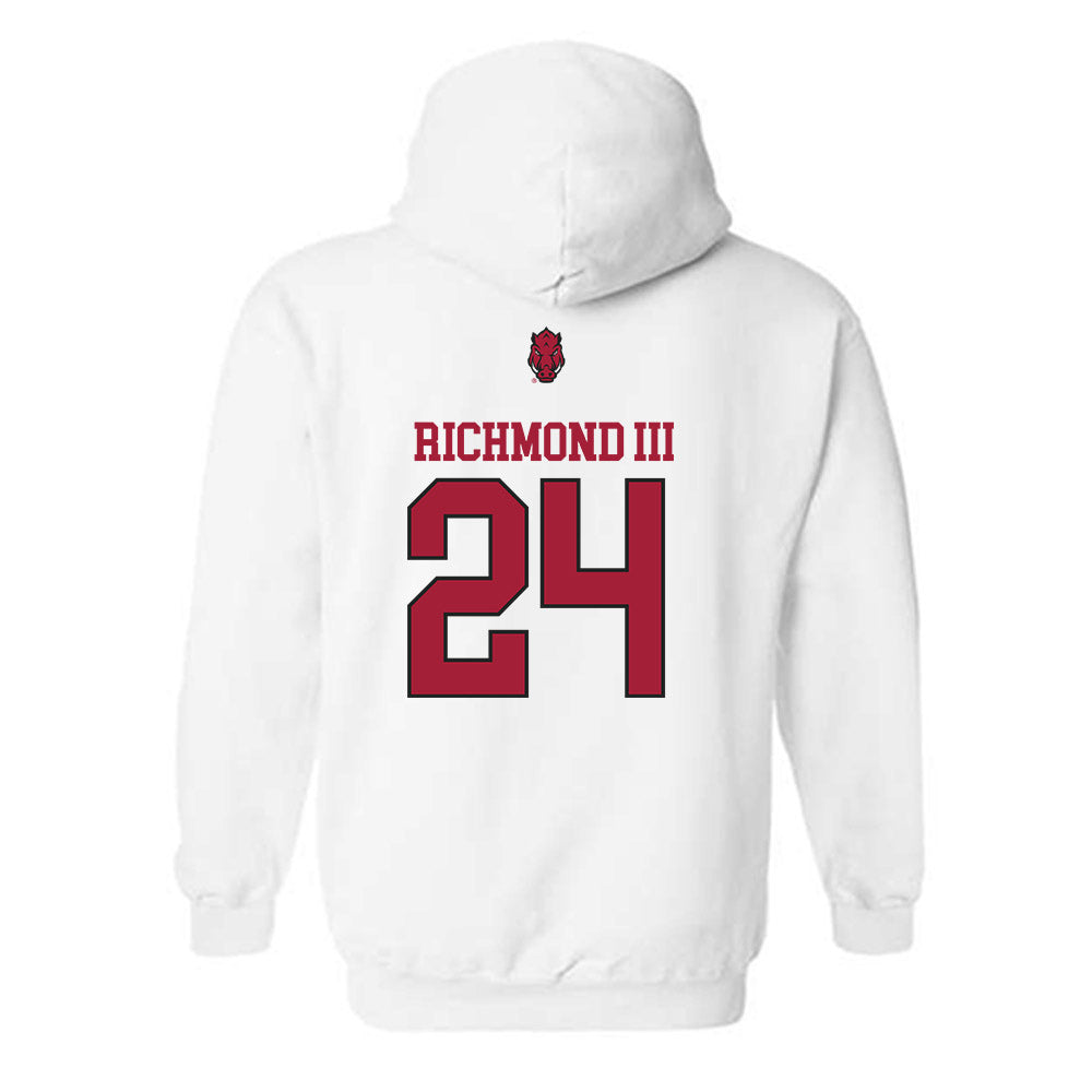 Arkansas - NCAA Men's Basketball : Billy Richmond III - Classic Shersey Hooded Sweatshirt-1