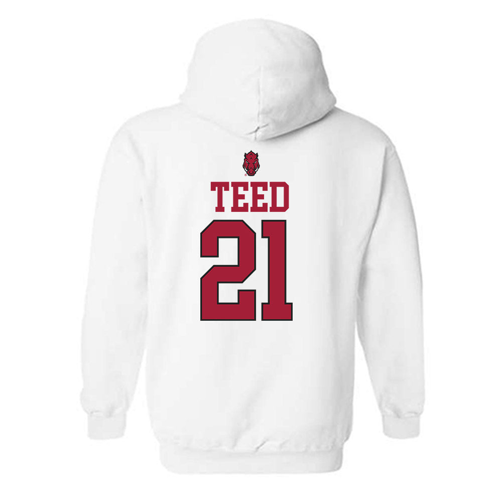 Arkansas - NCAA Women's Soccer : Molly Teed - Classic Shersey Hooded Sweatshirt-1