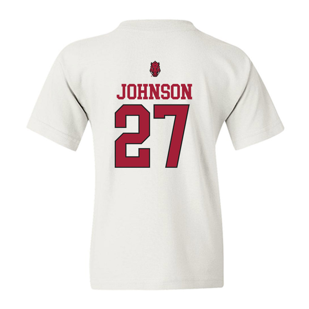Arkansas - NCAA Football : Ahkhari Johnson - Classic Shersey Youth T-Shirt-1
