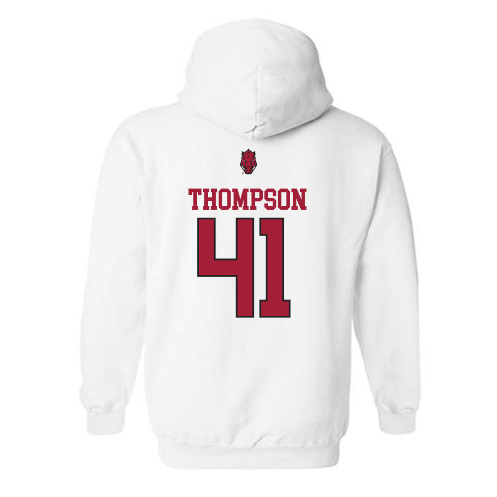 Arkansas - NCAA Football : Kyle Thompson - Classic Shersey Hooded Sweatshirt-1