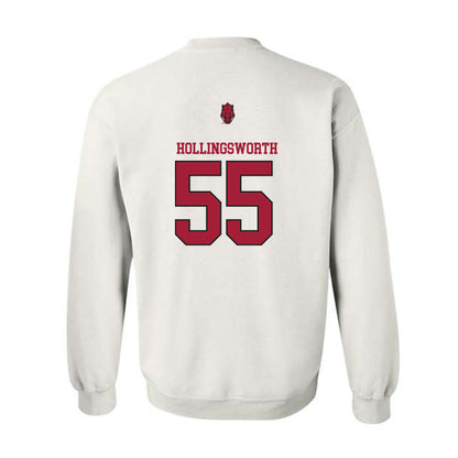 Arkansas - NCAA Football : JJ Hollingsworth - Classic Shersey Crewneck Sweatshirt-1