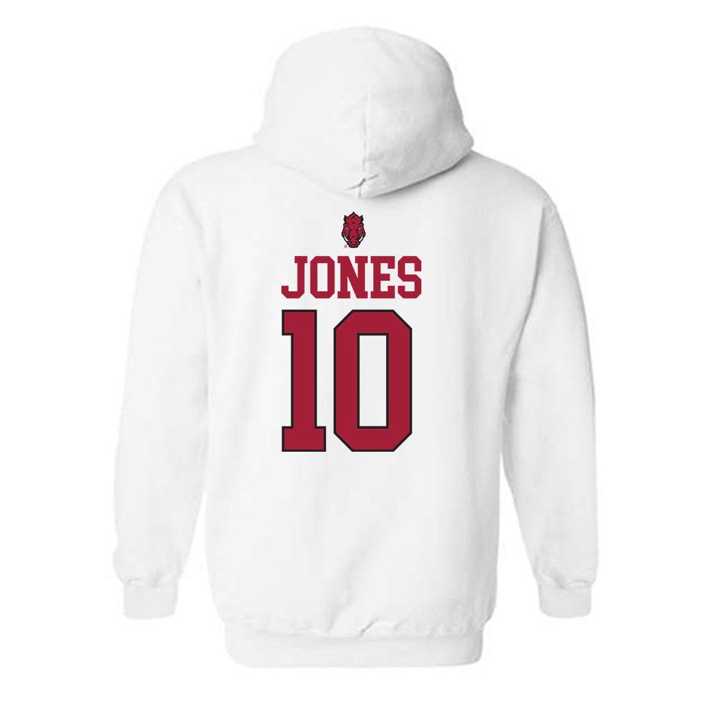 Arkansas - NCAA Women's Basketball : Taleyah Jones - Classic Shersey Hooded Sweatshirt-1