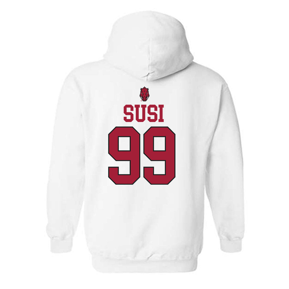 Arkansas - NCAA Women's Soccer : Zoe Susi - Classic Shersey Hooded Sweatshirt-1