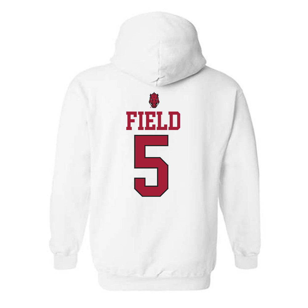 Arkansas - NCAA Women's Soccer : Bella Field - Classic Shersey Hooded Sweatshirt-1