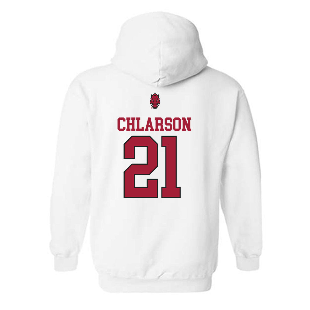 Arkansas - NCAA Women's Basketball : Ashlynn Chlarson - Classic Shersey Hooded Sweatshirt-1