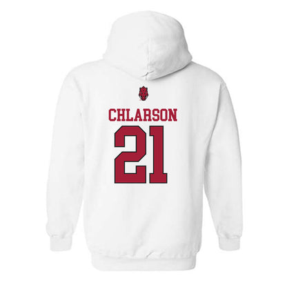 Arkansas - NCAA Women's Basketball : Ashlynn Chlarson - Classic Shersey Hooded Sweatshirt-1