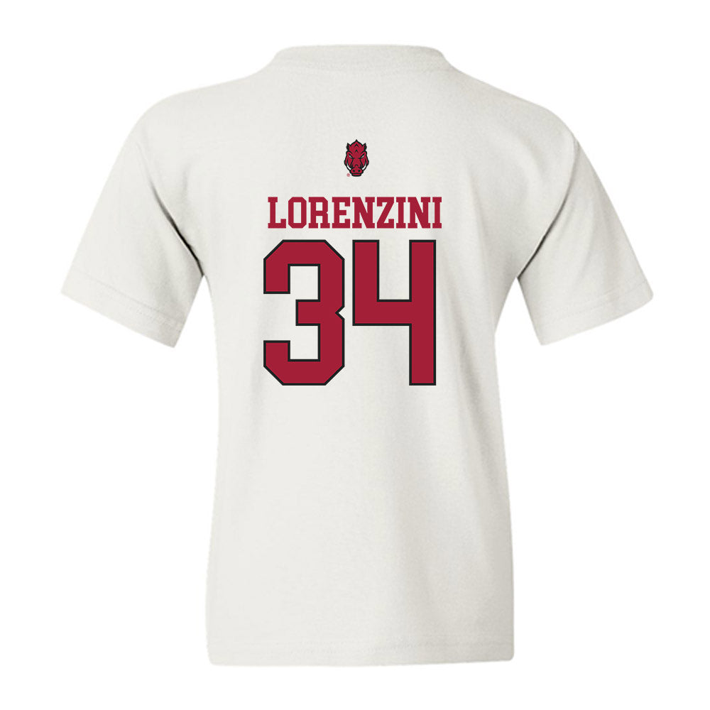 Arkansas - NCAA Baseball : Joey Lorenzini - Classic Shersey Youth T-Shirt-1
