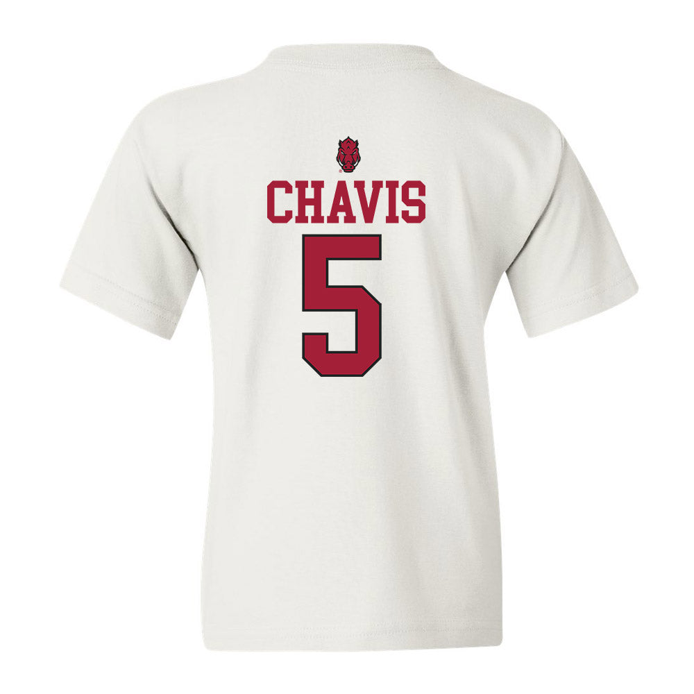 Arkansas - NCAA Men's Basketball : Cash Chavis - Classic Shersey Youth T-Shirt