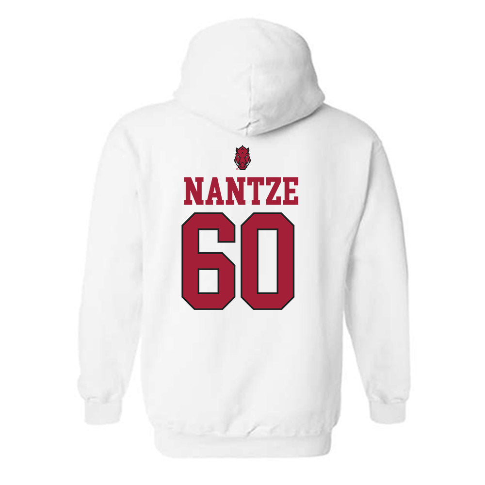 Arkansas - NCAA Football : Jonas Nantze - Classic Shersey Hooded Sweatshirt-1