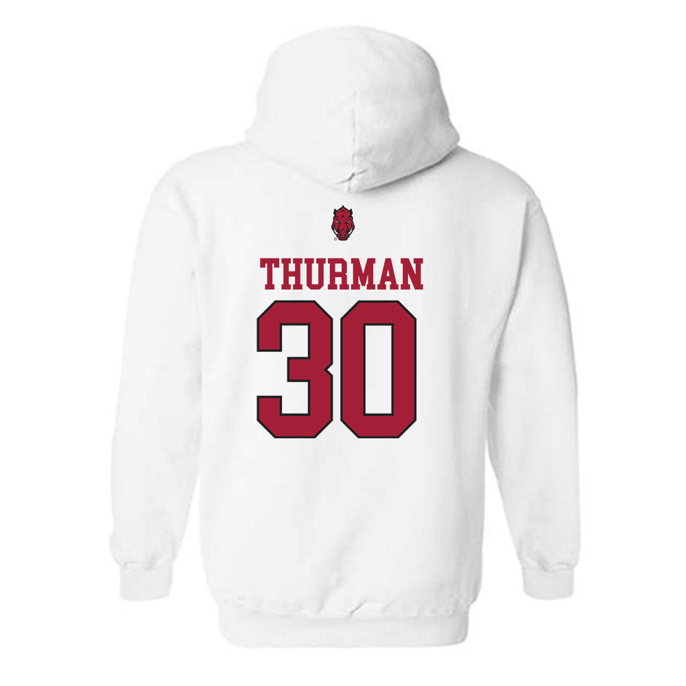 Arkansas - NCAA Women's Volleyball : Romani Thurman - Classic Shersey Hooded Sweatshirt-1