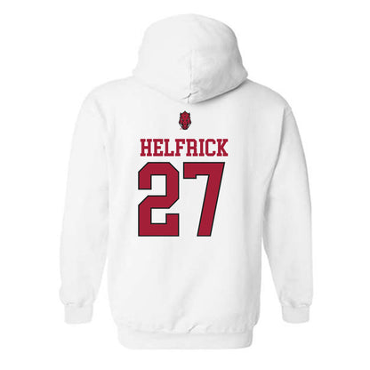 Arkansas - NCAA Baseball : Ryder Helfrick - Classic Shersey Hooded Sweatshirt-1