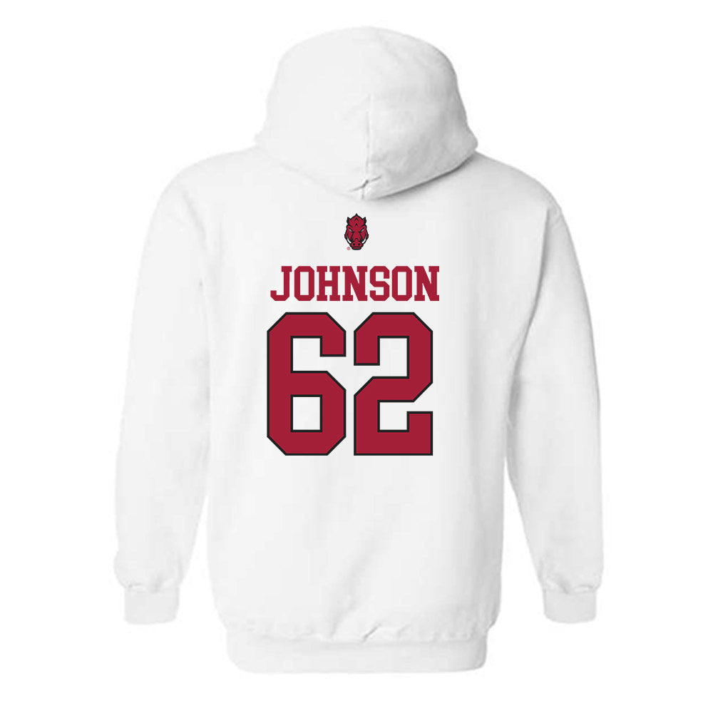 Arkansas - NCAA Football : Alex Johnson - Classic Shersey Hooded Sweatshirt-1