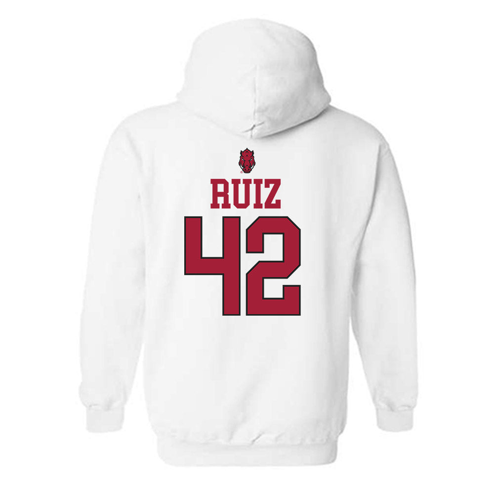 Arkansas - NCAA Baseball : Damian Ruiz - Classic Shersey Hooded Sweatshirt-1