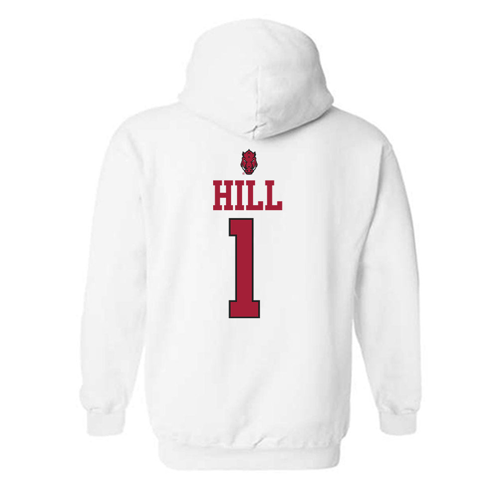 Arkansas - NCAA Football : Rodney Hill - Classic Shersey Hooded Sweatshirt-1