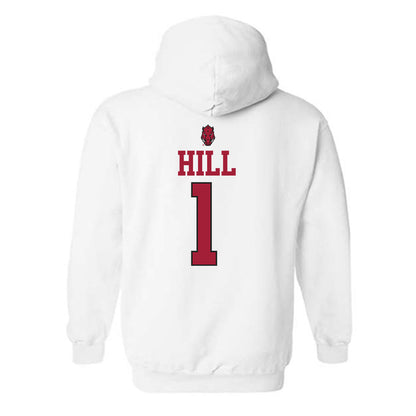 Arkansas - NCAA Football : Rodney Hill - Classic Shersey Hooded Sweatshirt-1