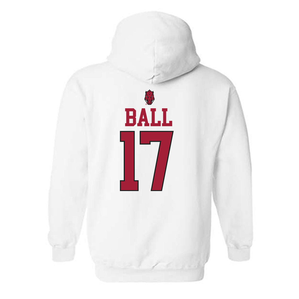 Arkansas - NCAA Women's Soccer : Kennedy Ball - Classic Shersey Hooded Sweatshirt-1