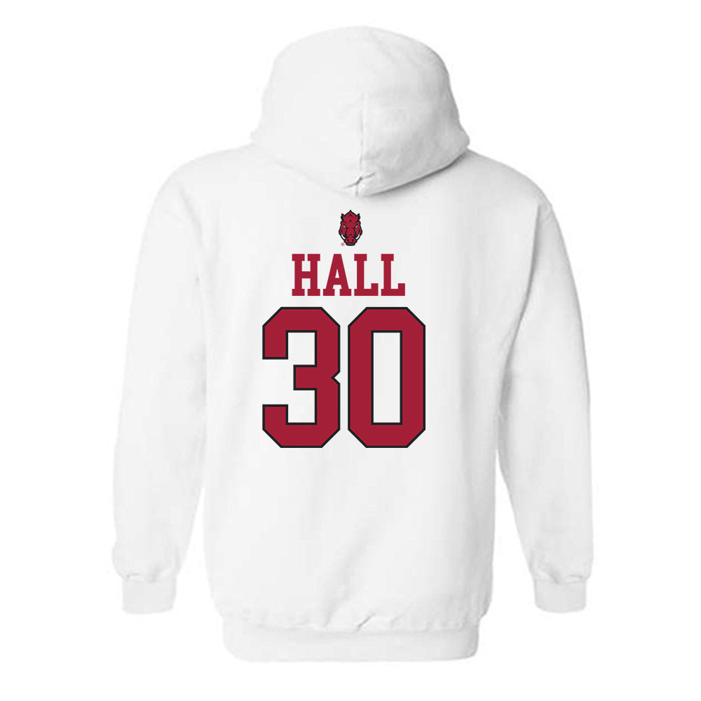 Arkansas - NCAA Softball : Khamari Hall - Classic Shersey Hooded Sweatshirt-1