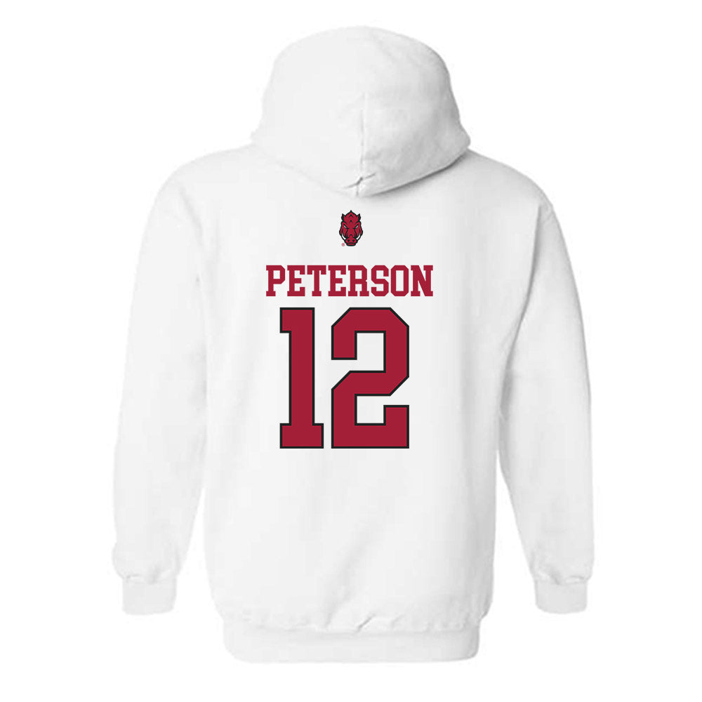Arkansas - NCAA Baseball : Elliott Peterson - Classic Shersey Hooded Sweatshirt-1