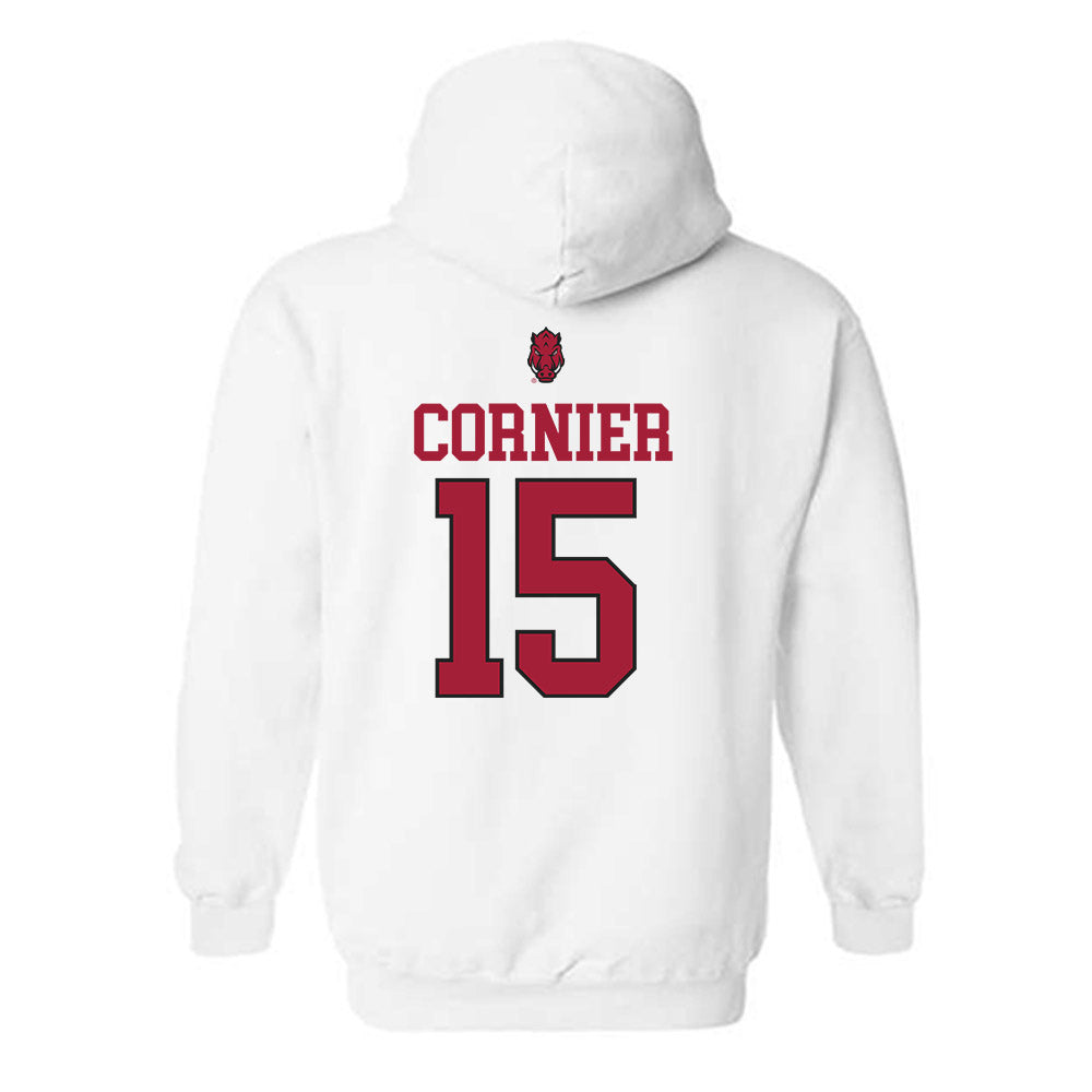 Arkansas - NCAA Women's Volleyball : Gaby Cornier - Classic Shersey Hooded Sweatshirt-1