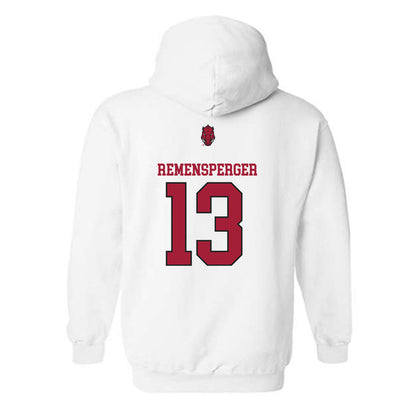 Arkansas - NCAA Women's Volleyball : Kiki Remensperger - Classic Shersey Hooded Sweatshirt-1