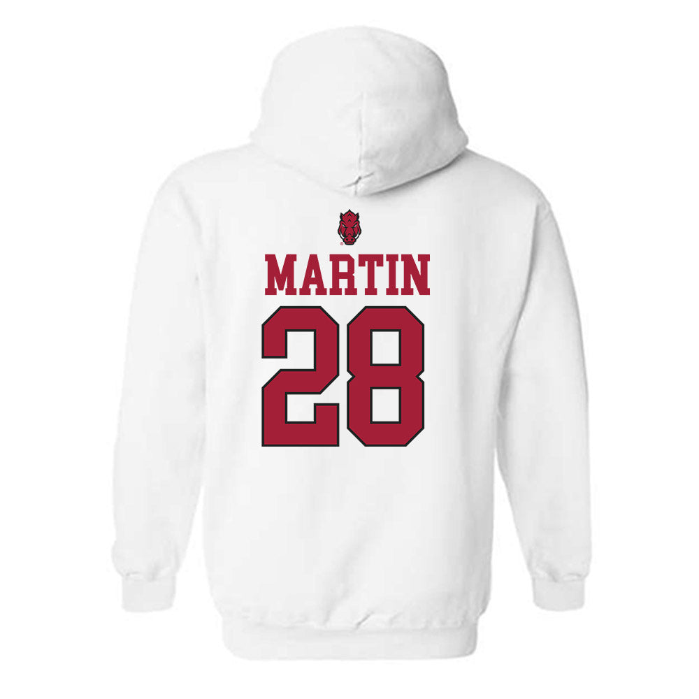 Arkansas - NCAA Baseball : Jordan Martin - Classic Shersey Hooded Sweatshirt-1