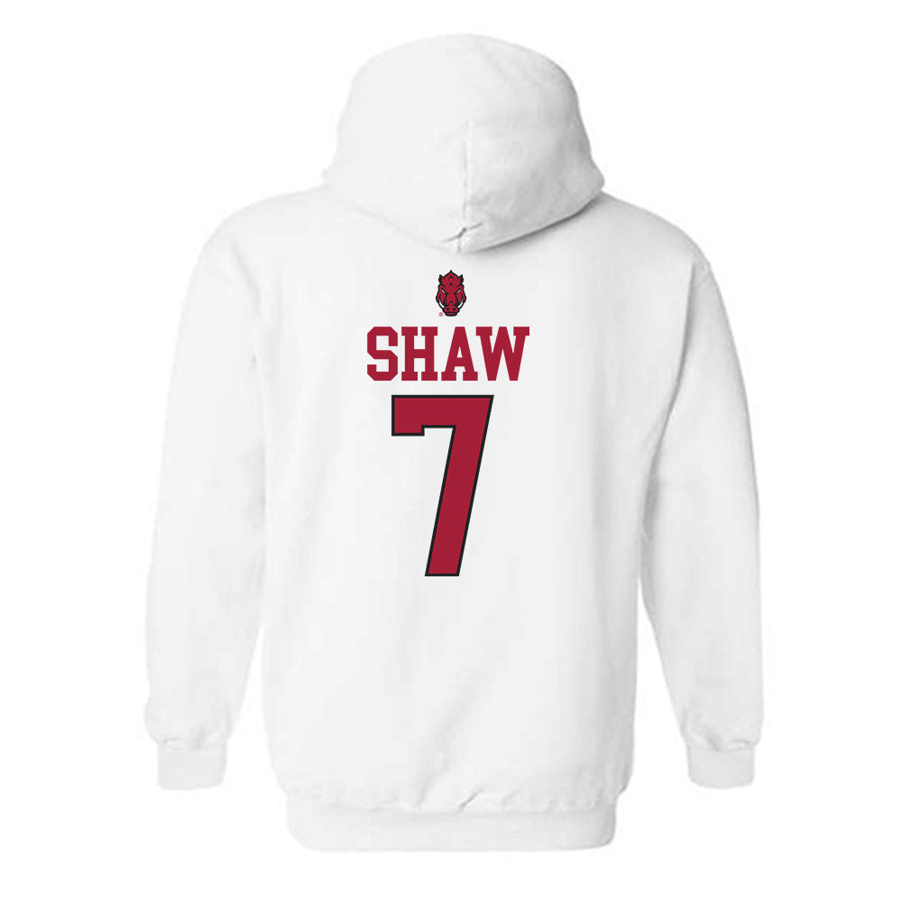 Arkansas - NCAA Football : Bradley Shaw - Classic Shersey Hooded Sweatshirt-1