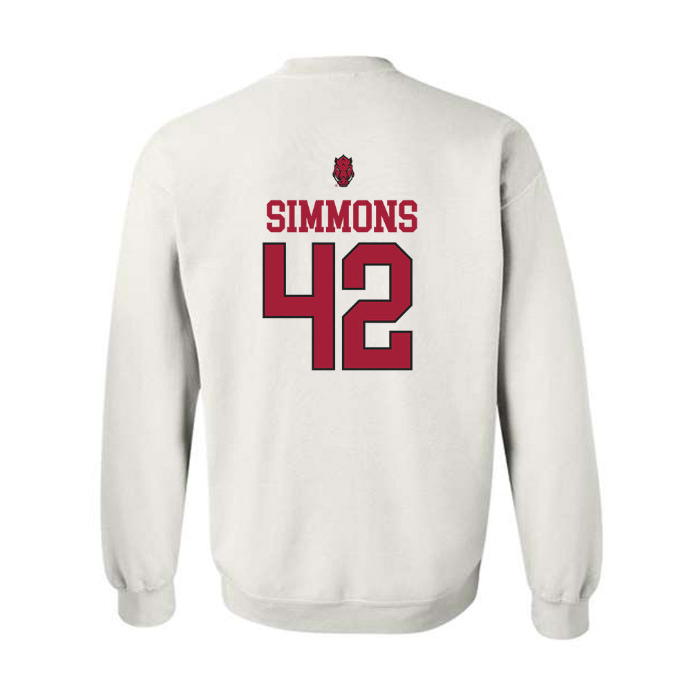 Arkansas - NCAA Football : Wyatt Simmons - Classic Shersey Crewneck Sweatshirt-1