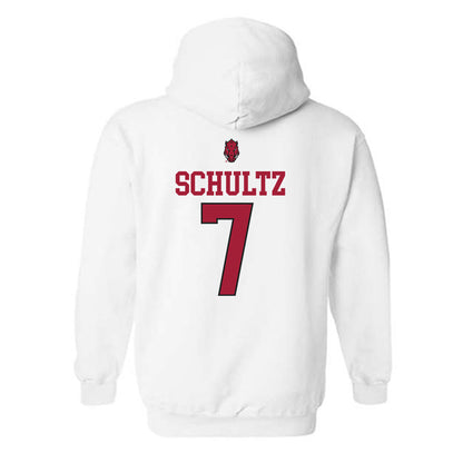 Arkansas - NCAA Women's Soccer : Macy Schultz - Hooded Sweatshirt Classic Shersey
