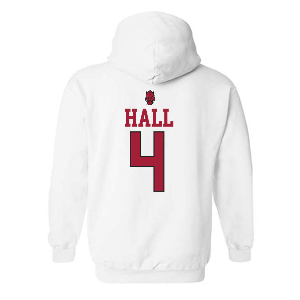 Arkansas - NCAA Women's Soccer : Jordan Hall - Classic Shersey Hooded Sweatshirt-1