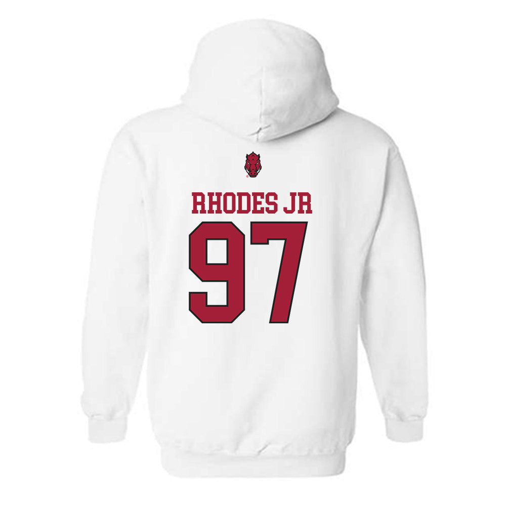 Arkansas - NCAA Football : Quincy Rhodes Jr - Classic Shersey Hooded Sweatshirt-1