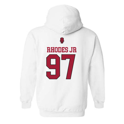 Arkansas - NCAA Football : Quincy Rhodes Jr - Classic Shersey Hooded Sweatshirt-1