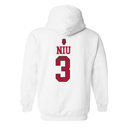 Arkansas - NCAA Women's Volleyball : Livia Niu - Classic Shersey Hooded Sweatshirt-1