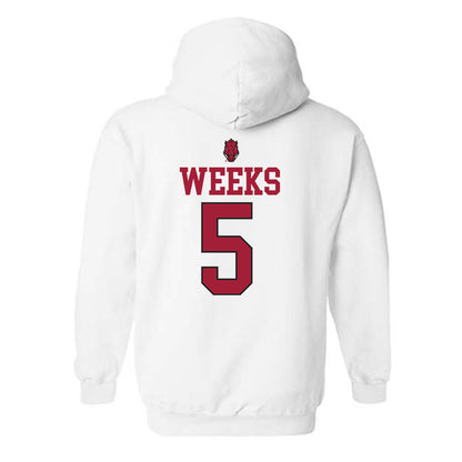 Arkansas - NCAA Women's Volleyball : Kylie Weeks - Classic Shersey Hooded Sweatshirt-1