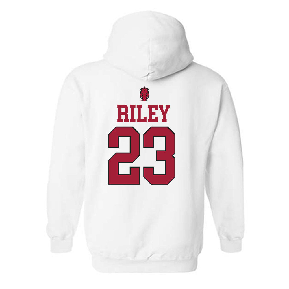 Arkansas - NCAA Women's Soccer : Ella Riley - Classic Shersey Hooded Sweatshirt-1