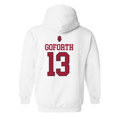 Arkansas - NCAA Women's Basketball : Sasha Goforth - Classic Shersey Hooded Sweatshirt-1